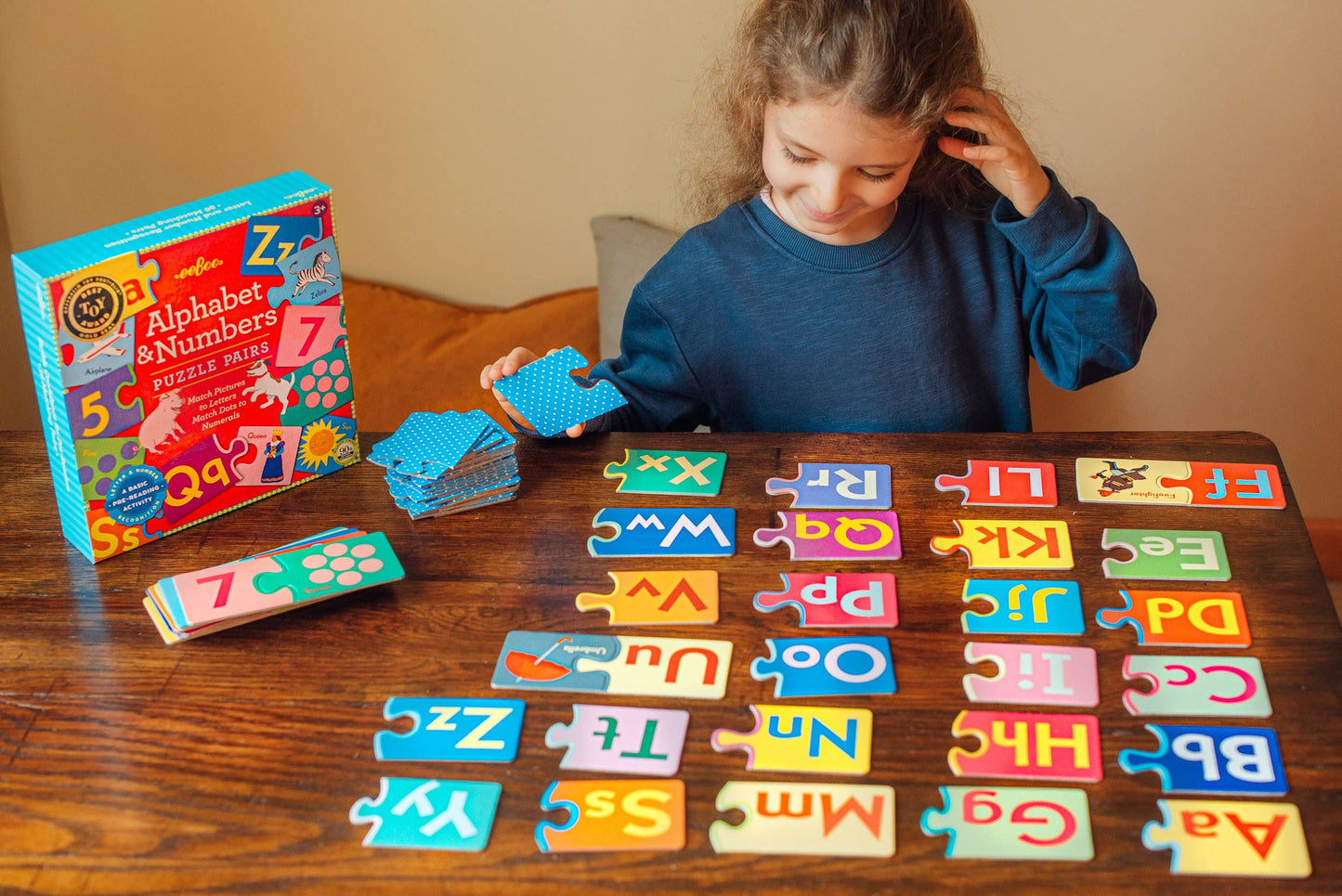 eeBoo - Alphabet & Numbers Puzzle Pairs