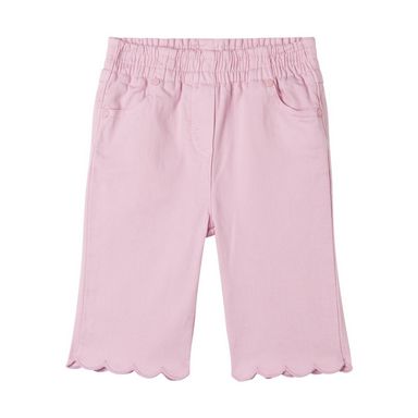 Stella McCartney Baby Girl Gabardine Pants With Scallops Edge Pink