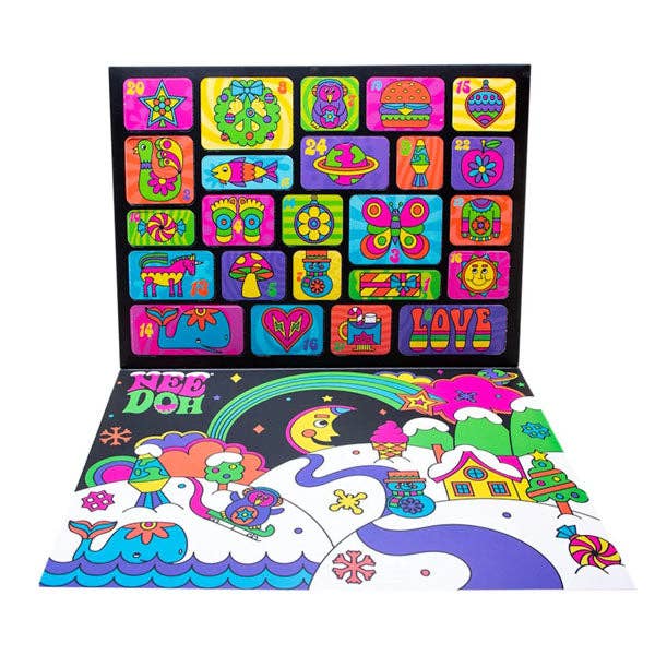 Showcase - Nee Doh Squishmas Groovy Glob 2025 Fidget Toy Advent Calendar (24pc)