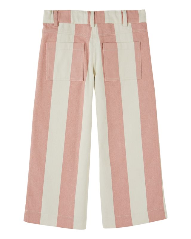 Emile & Ida Canvas Wide Stripe Trousers Rayure Large