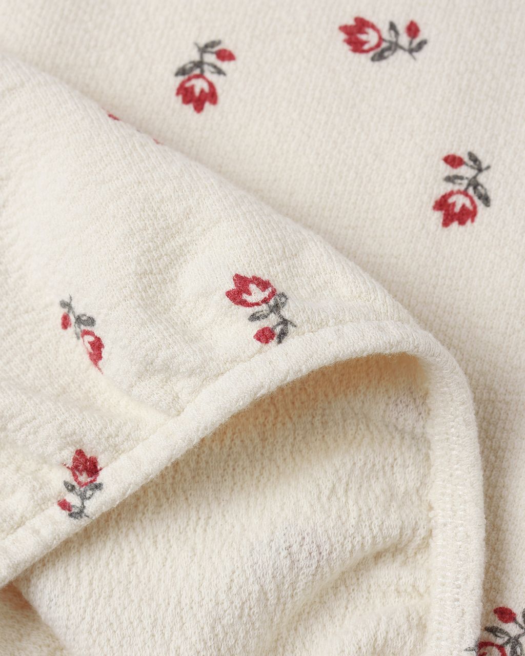 Rylee + Cru Spongey Knit Set Ruby Ditsy