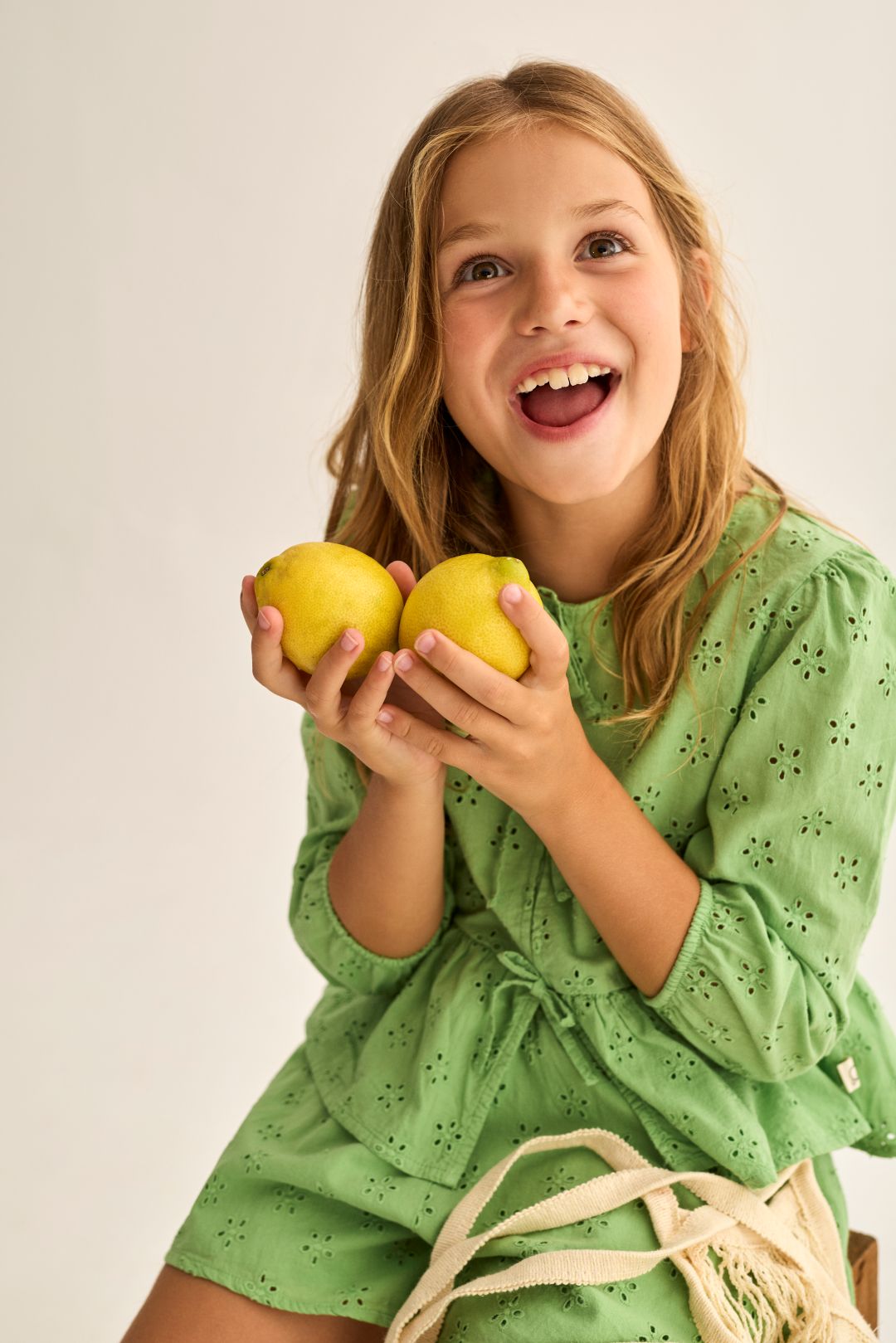 Cozmo Alma Swiss Embroidery Cotton Blouse Green