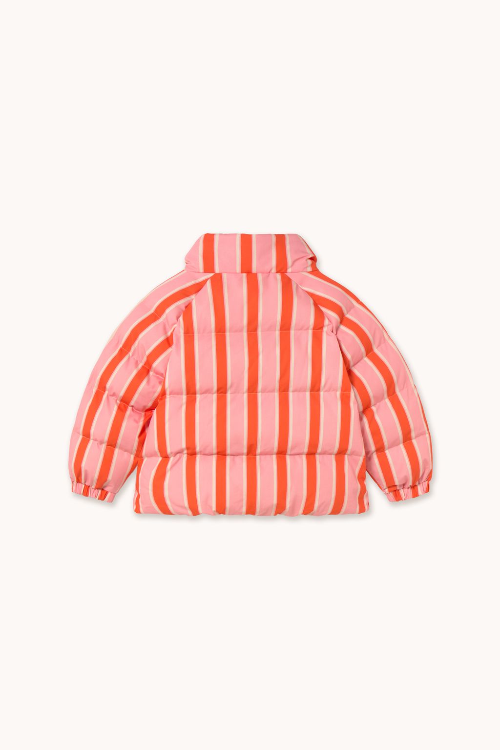 Tiny Cottons Retro Stripes Short Padded Jacket Summer Red