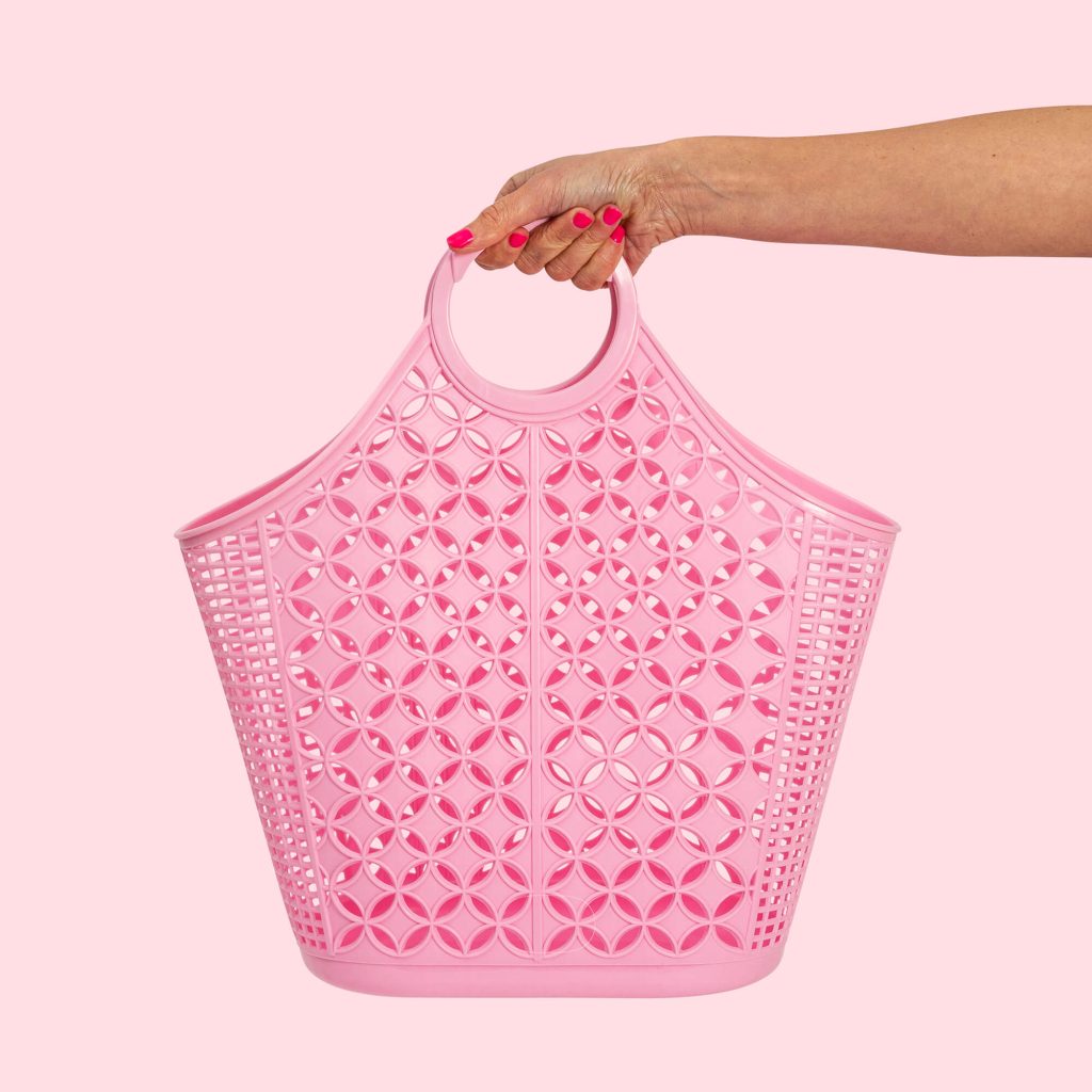 Sun Jellies Atomic Basket Tote Bag