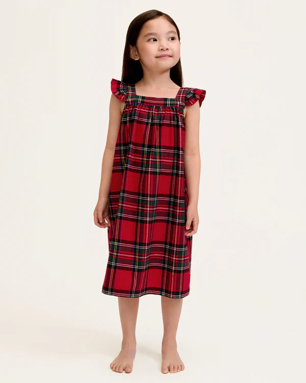 Petite Plume Girls Brushed Twill Clara Nightgown in Imperial Tartan