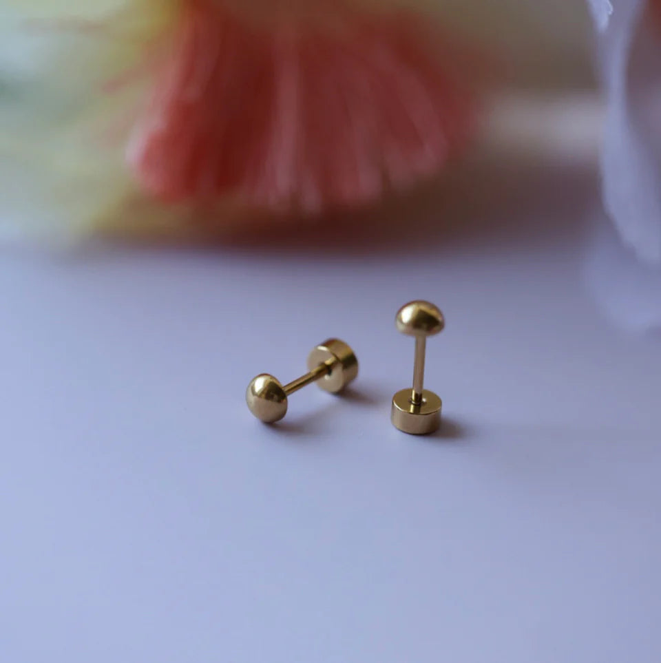 Pierced Screw Back Earrings