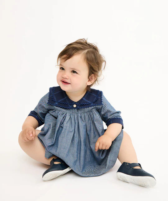 Oso & Me Grace Baby Dress Denim