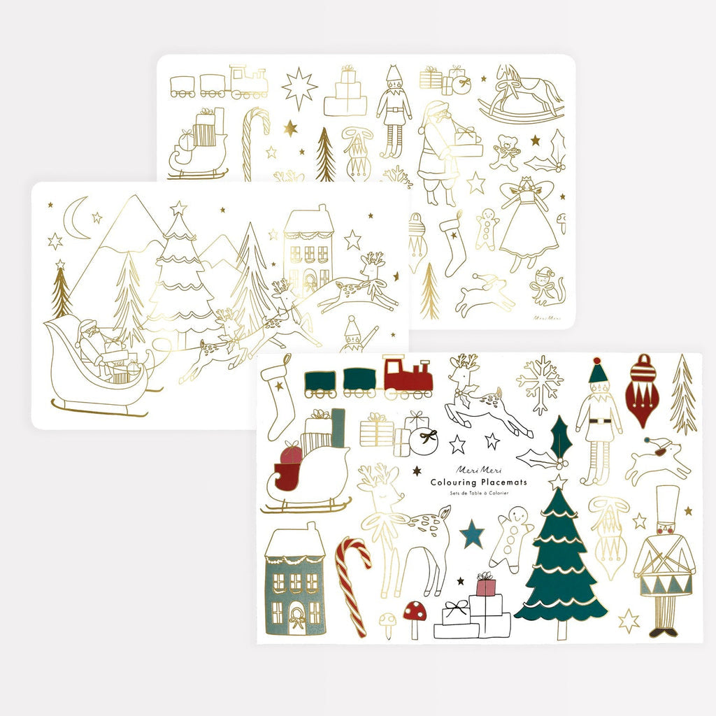Meri Meri Christmas Colouring Placemats