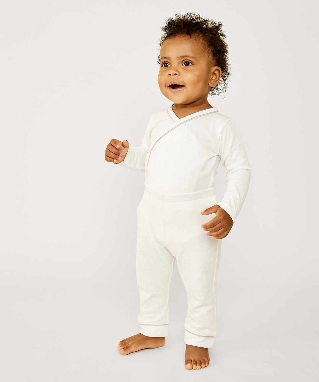 Oso & Me Andy Baby Legging Pink Piping