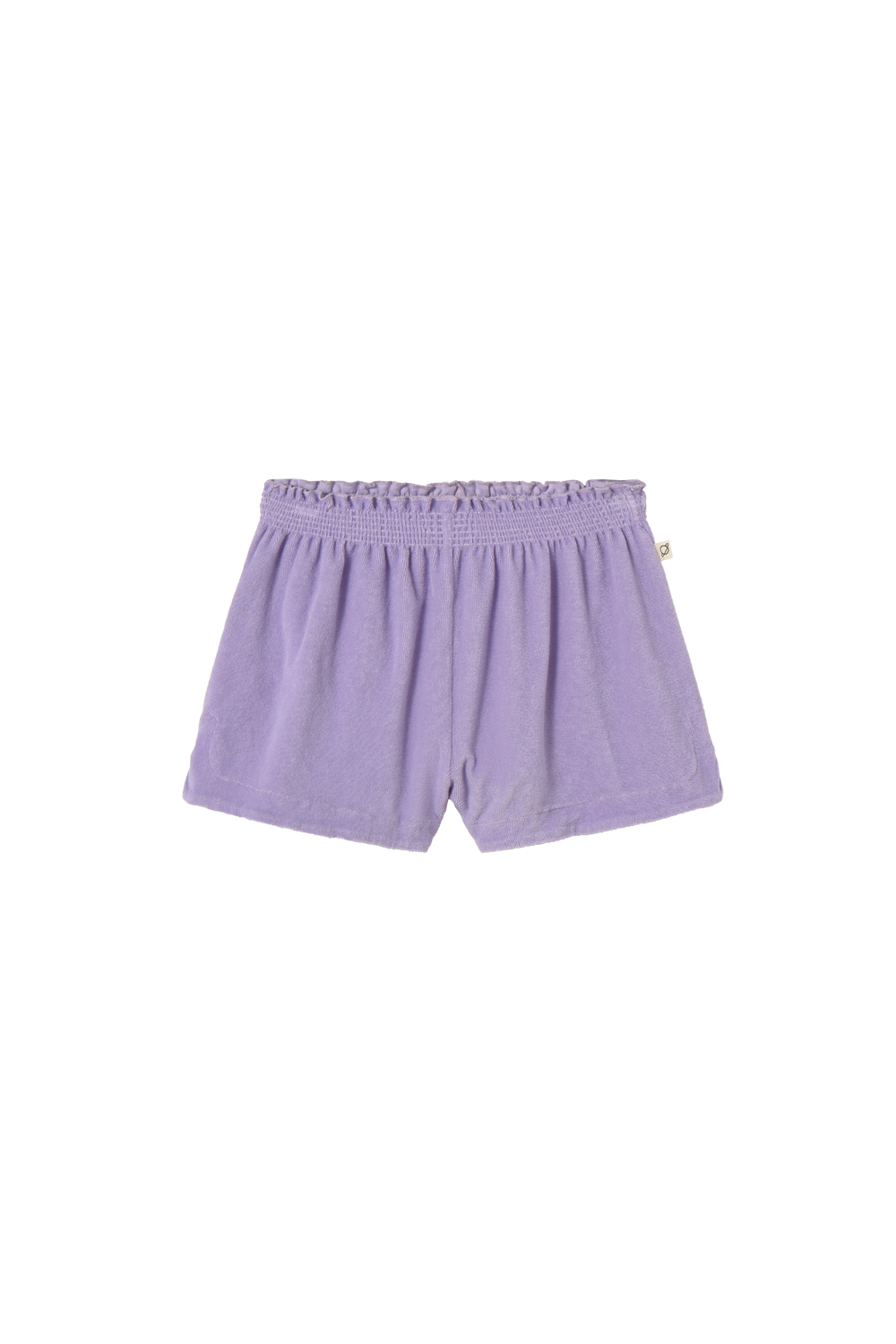 Cozmo Poppy Soft Terry Cloth Side-Slits Shorts Lavender