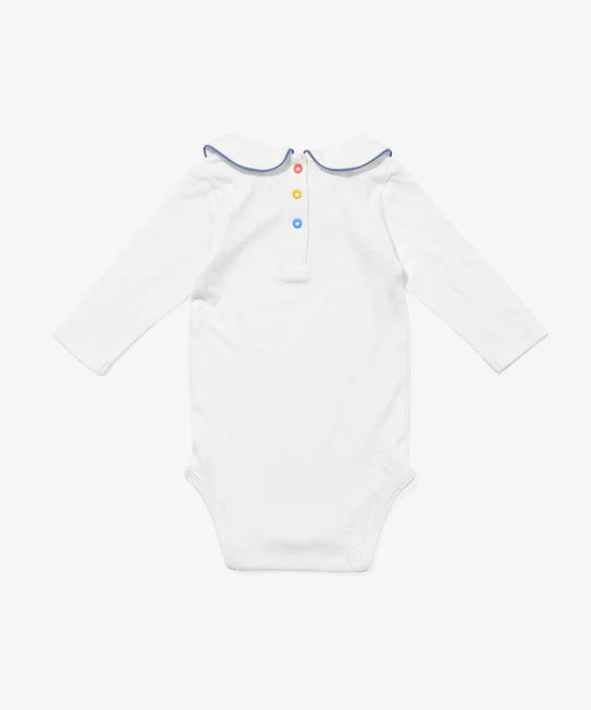 Oso & Me Peter Pan One-piece Blue Piping