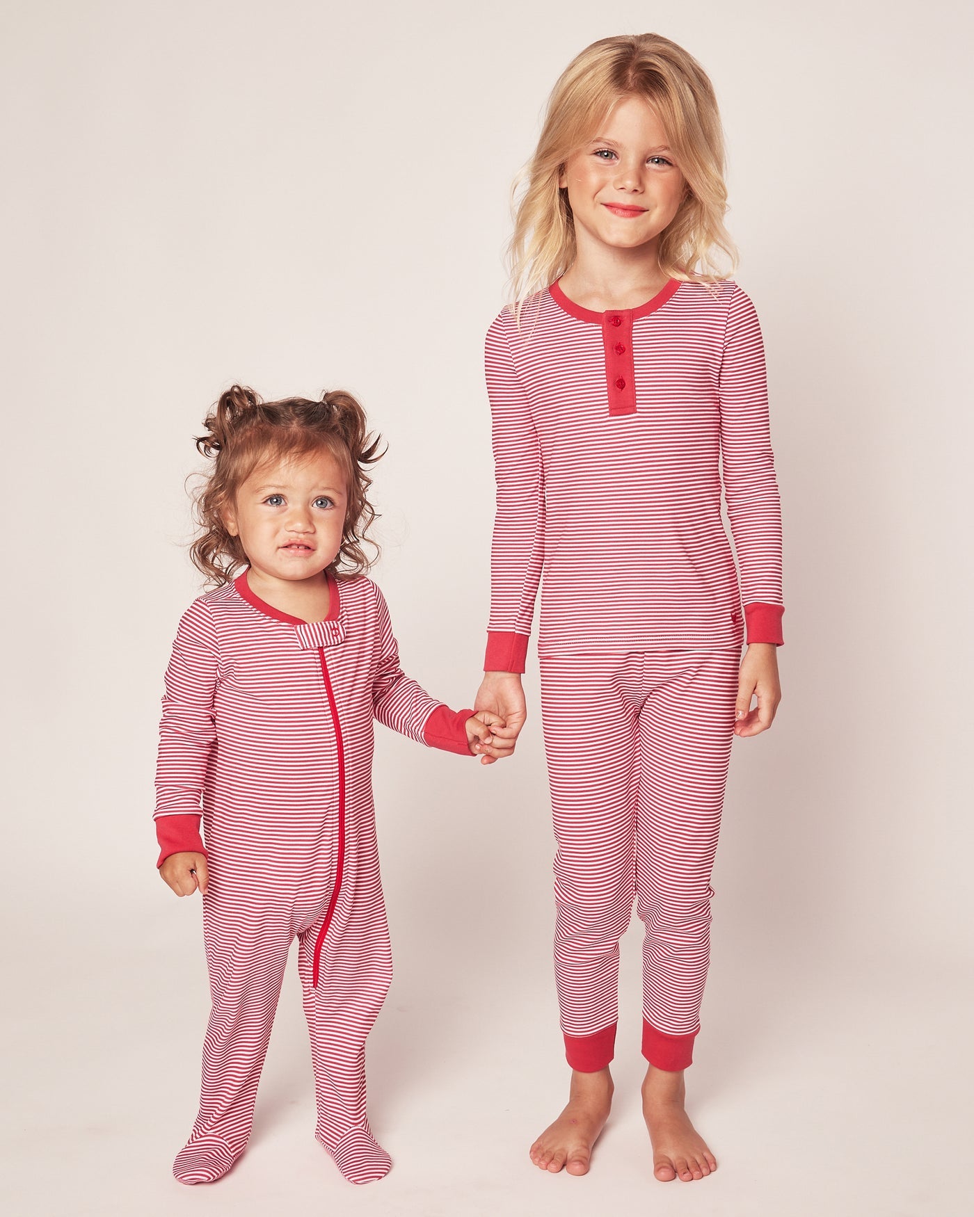 Petite Plume 100% Pima Cotton Red Stripe Romper