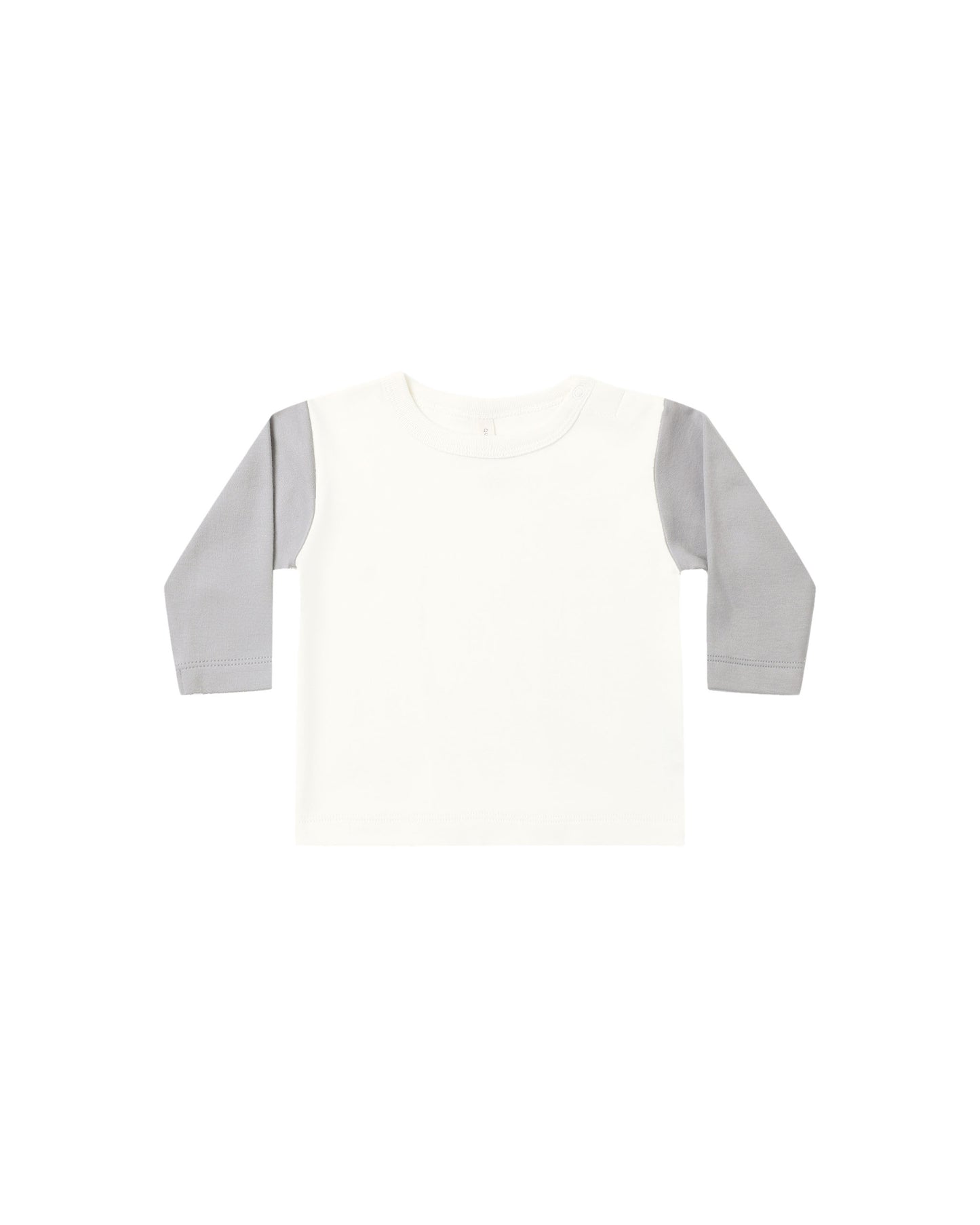 Quincy Mae Long Sleeve Raglan Tee Cloud