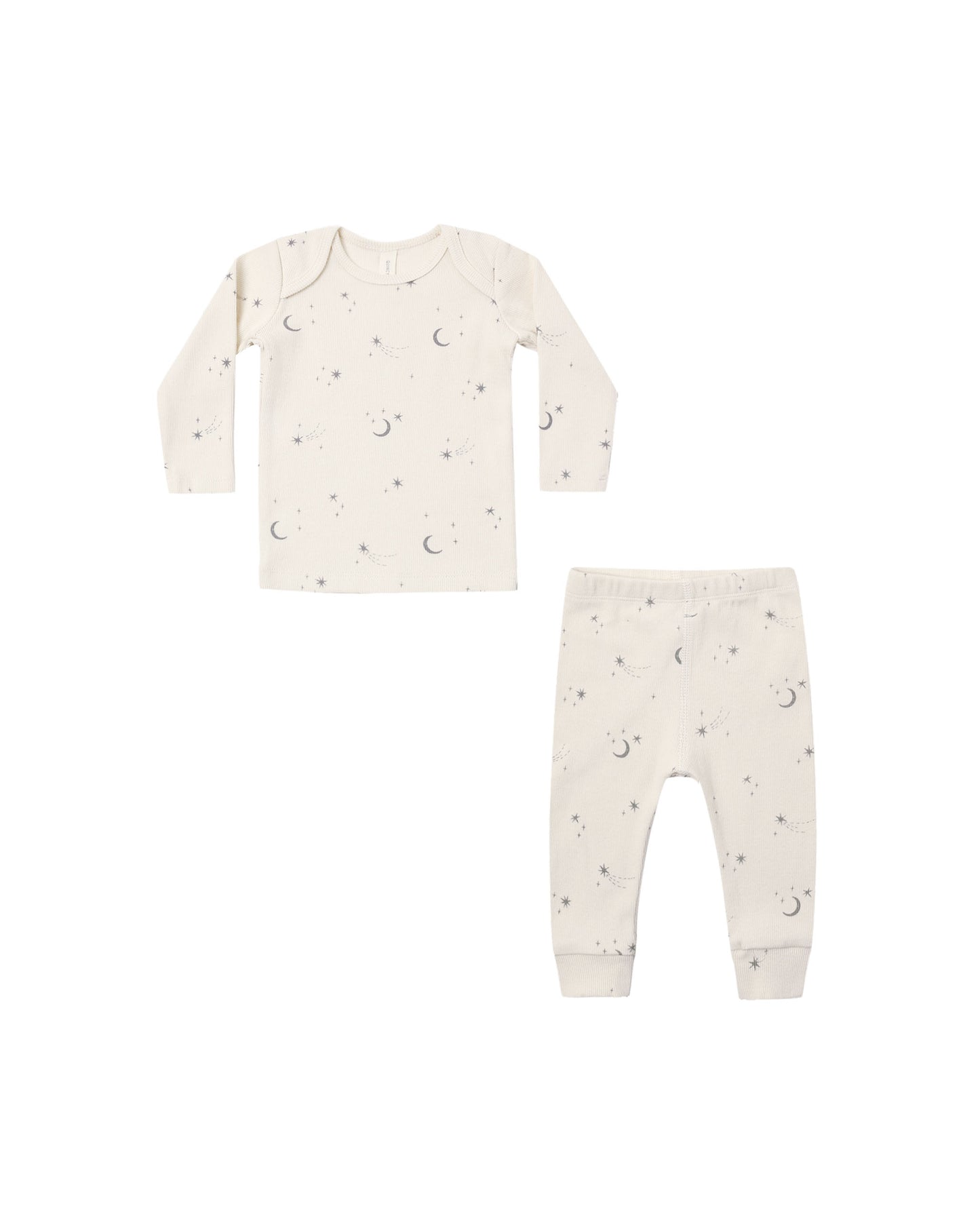 Quincy Mae Ribbed Tee + Legging Set Celestial