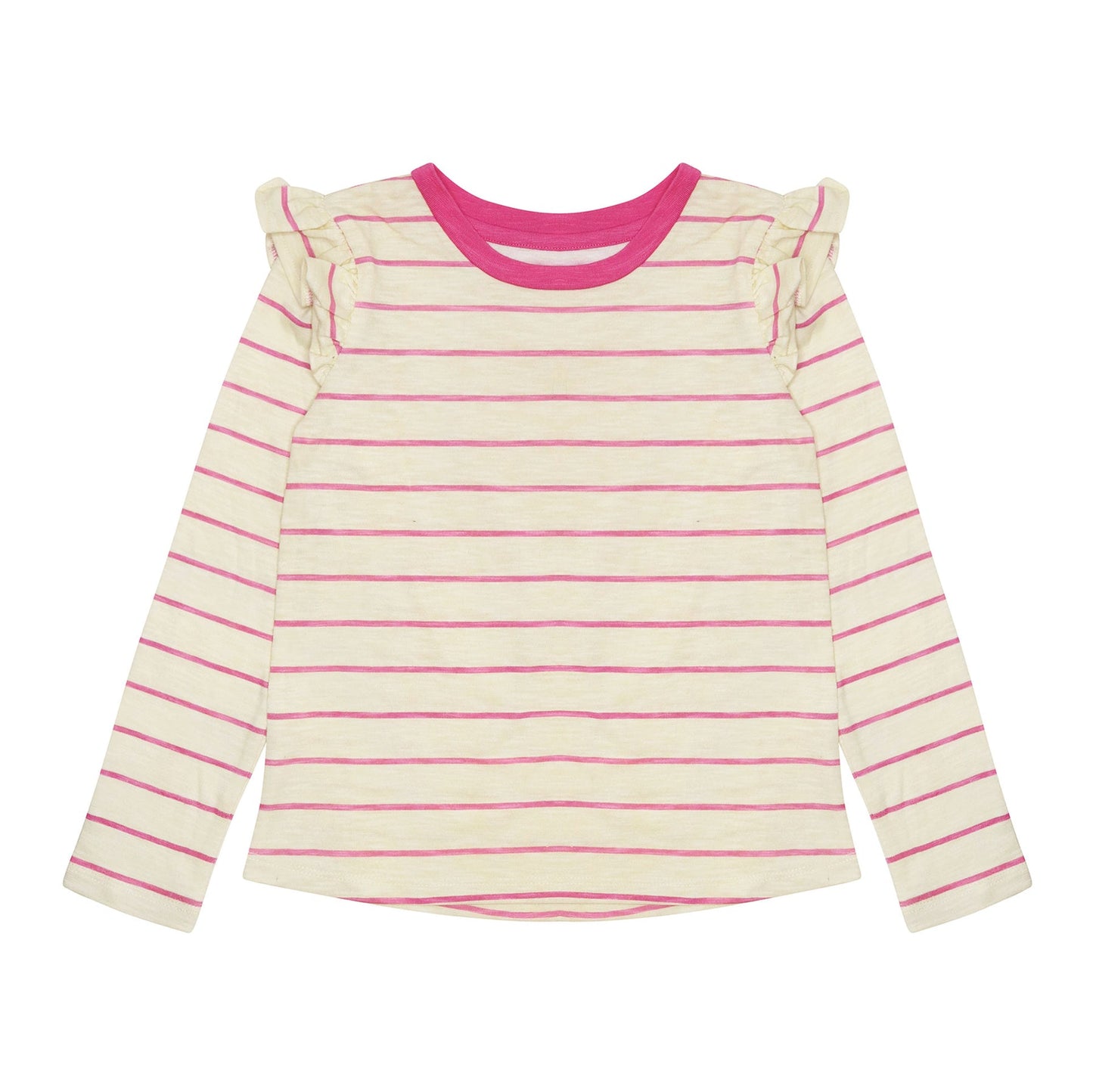 Sammy + Nat Kara Ruffle Top - Pink Stripe