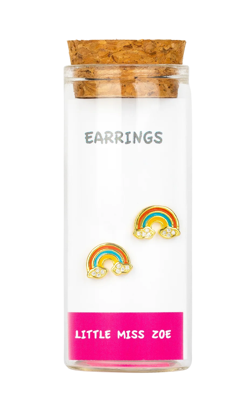 Little Miss Zoe - Stud Kids Earrings in a Bottle