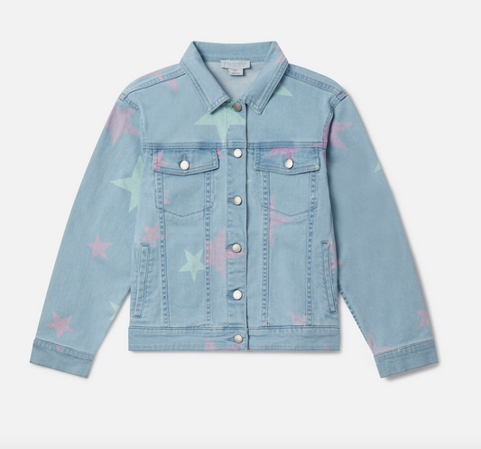 Stella McCartney Kids Multicolor Stars Denim Jacket