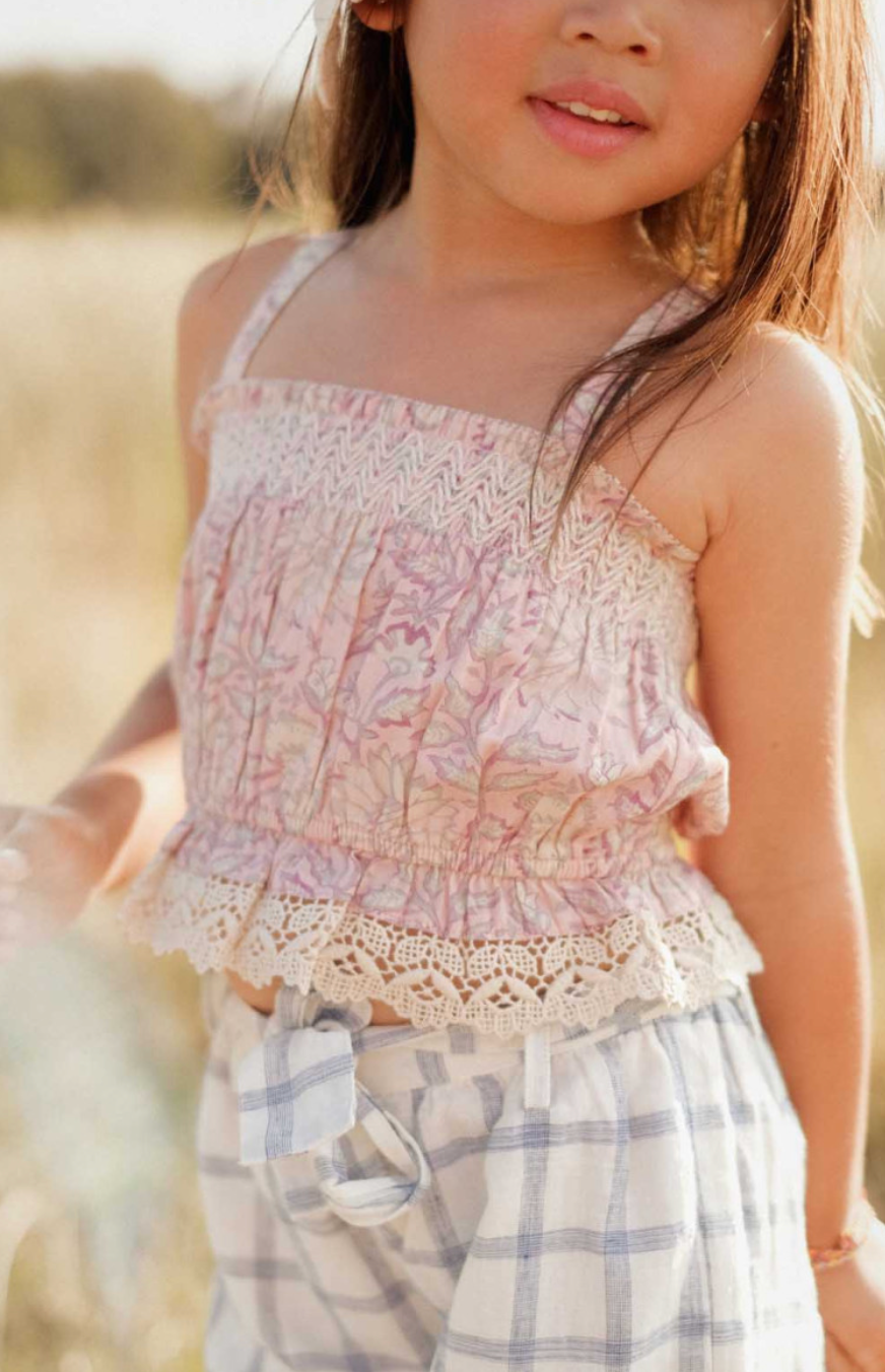 Louise Misha Florentine Camisole in Pink Daisy Garden