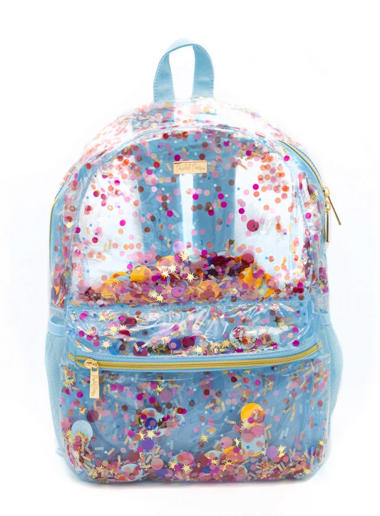 Packed Party Celebrate Every Day Blue Clear Backpack
