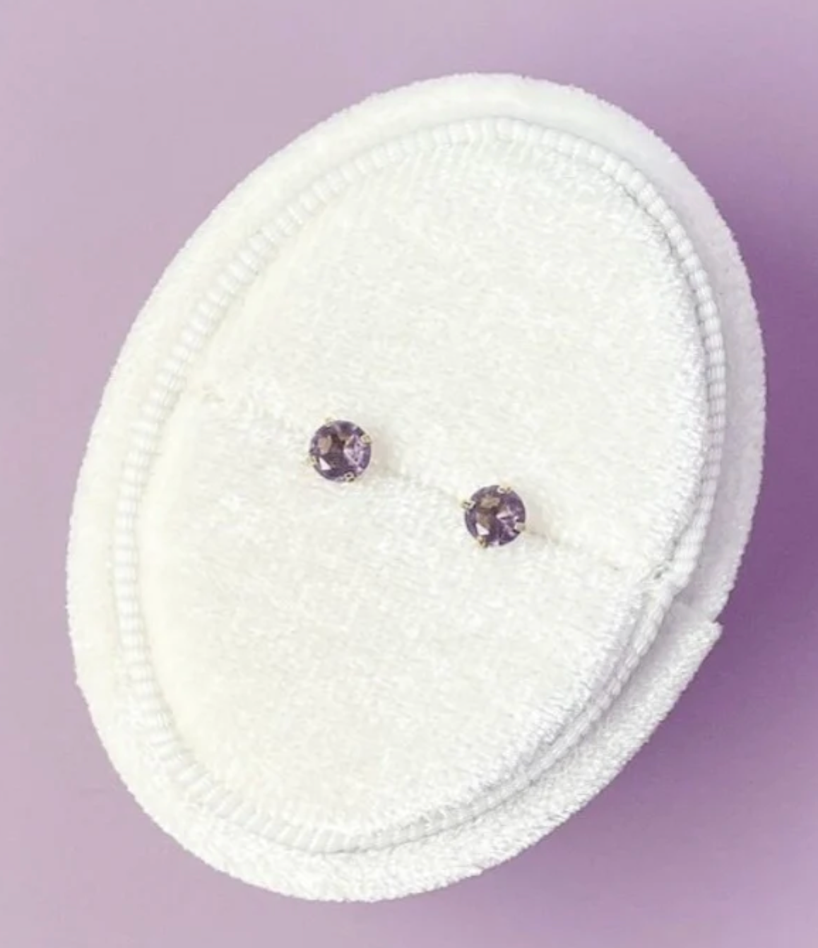 Pierced Birthstone Earrings