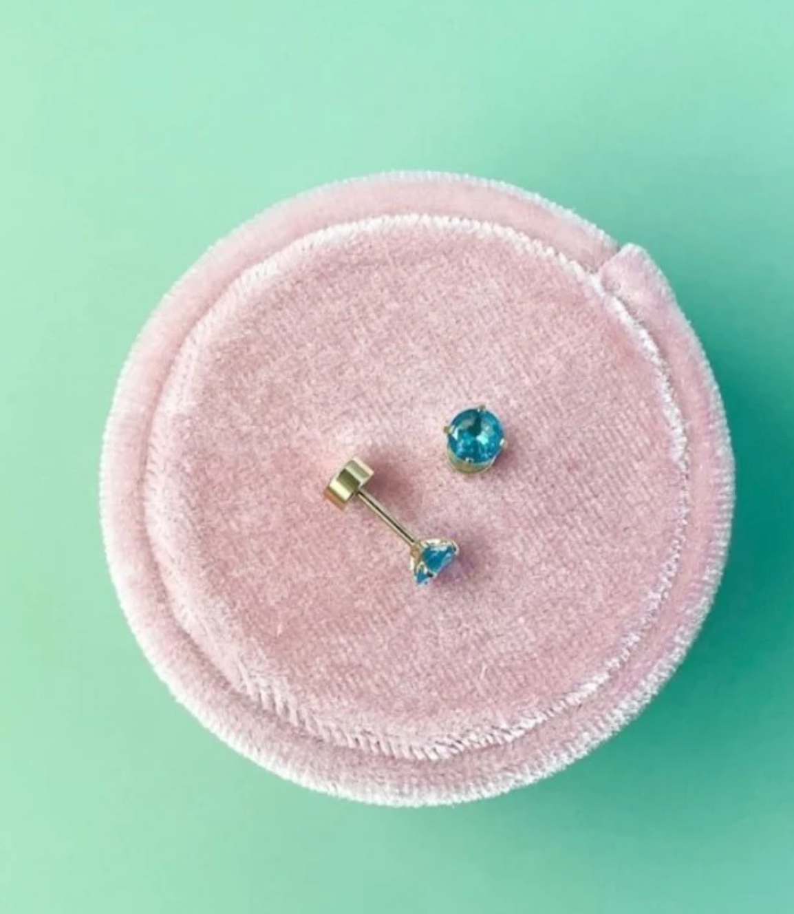 Pierced Birthstone Earrings