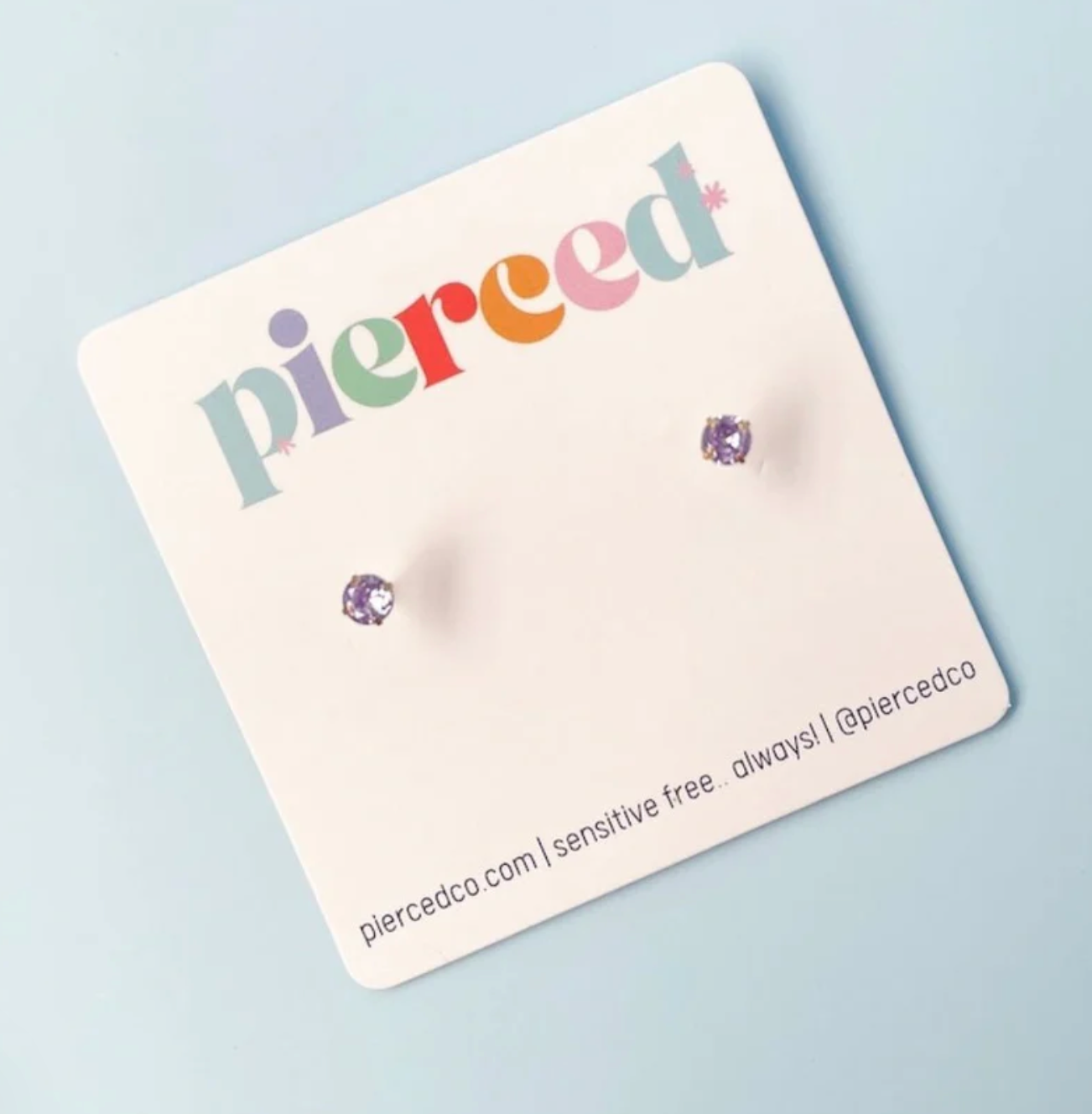 Pierced Birthstone Earrings