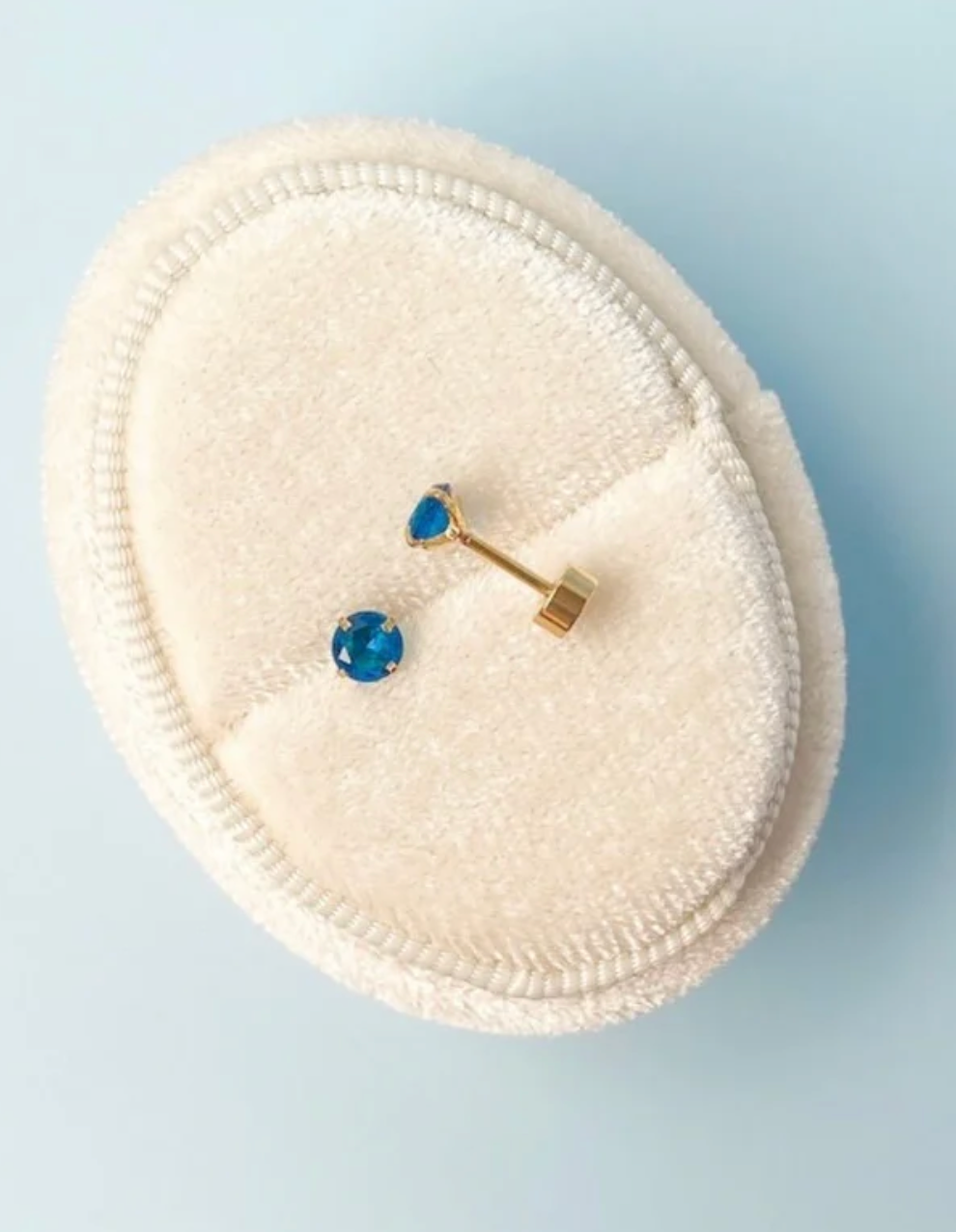Pierced Birthstone Earrings