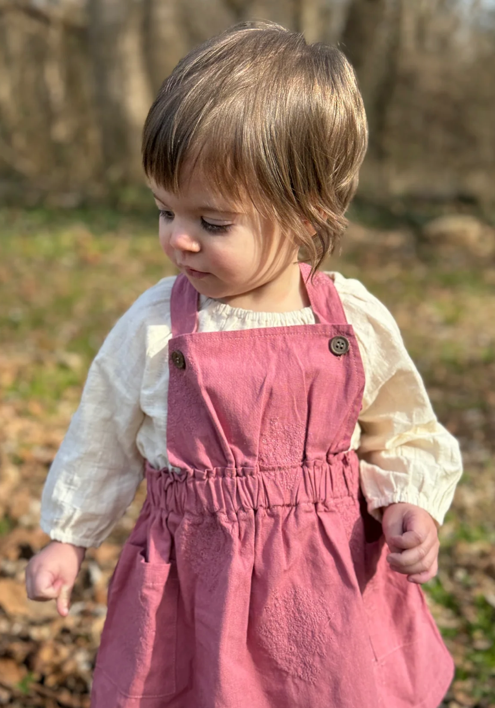 Jenna Romper in Carnation