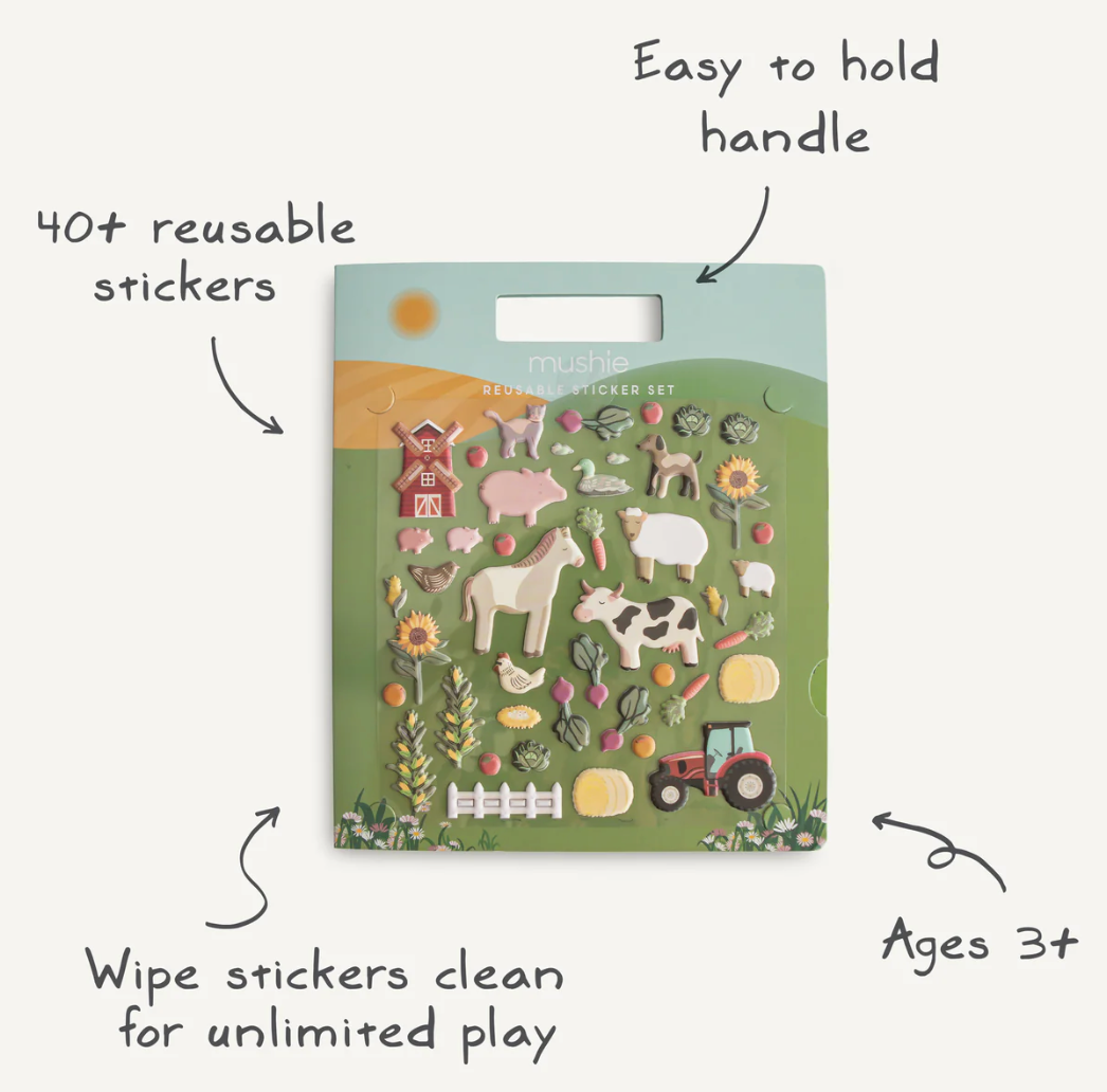 Mushie Reusable Sticker Set
