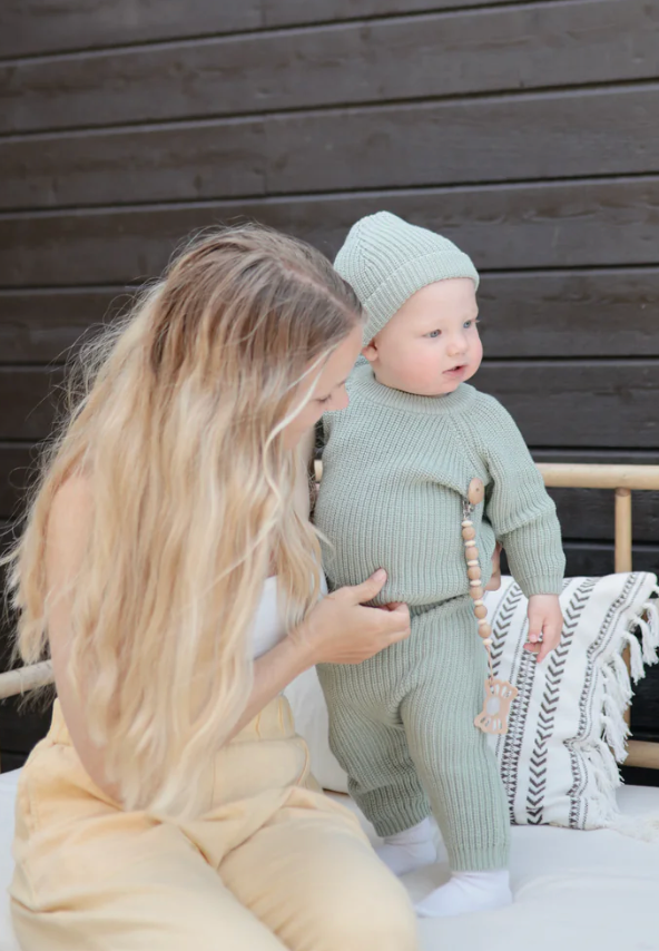 Music Luna Silicone Pacifier Clip