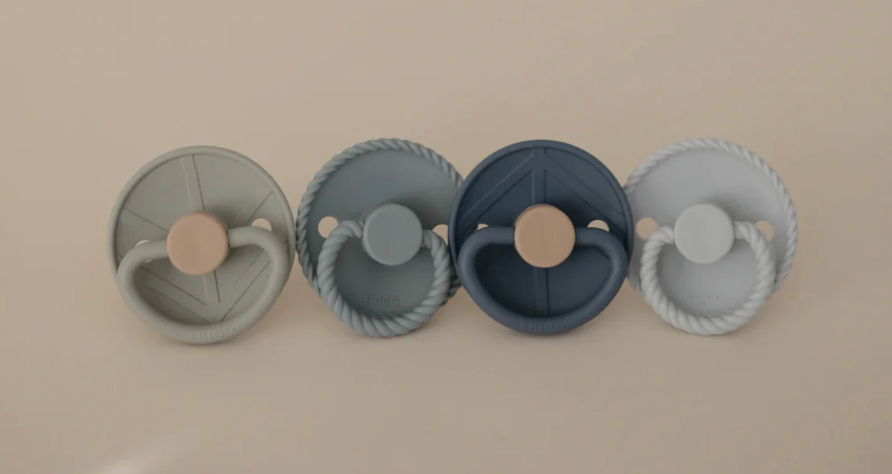 Mushie Frigg Natural Rubber Pacifier - 4 pack