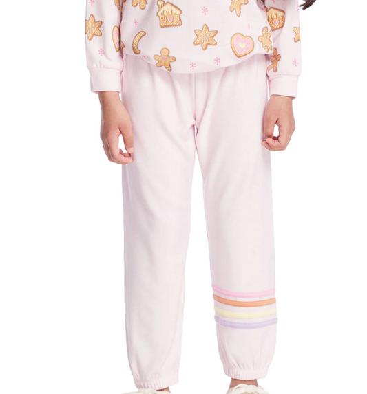 Chaser Kids Slim Slouchy Pinky Girls Pant with Strappings