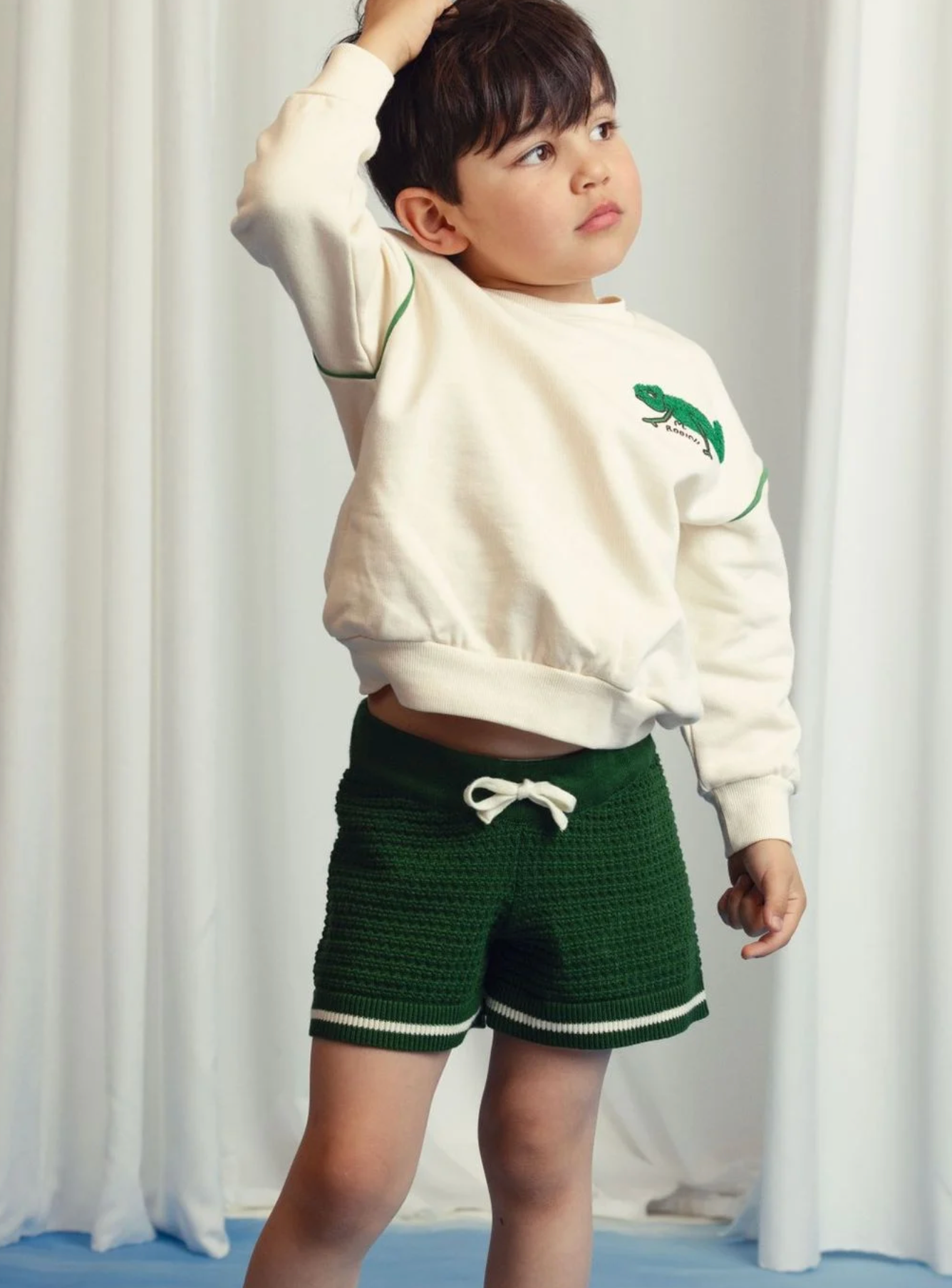 Mini Rodini Lizard Chenille Sweatshirt