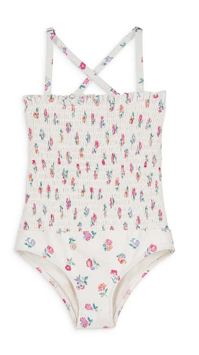 Louise Misha Brigit White Felicita Flowers Swimsuit