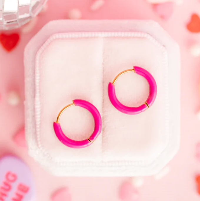 Pierced Colored Huggies