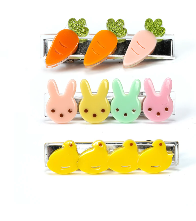 Lilies & Roses Bunnies Carrots and Chicks Clips