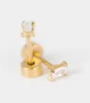 Pierced Screw Back Earrings