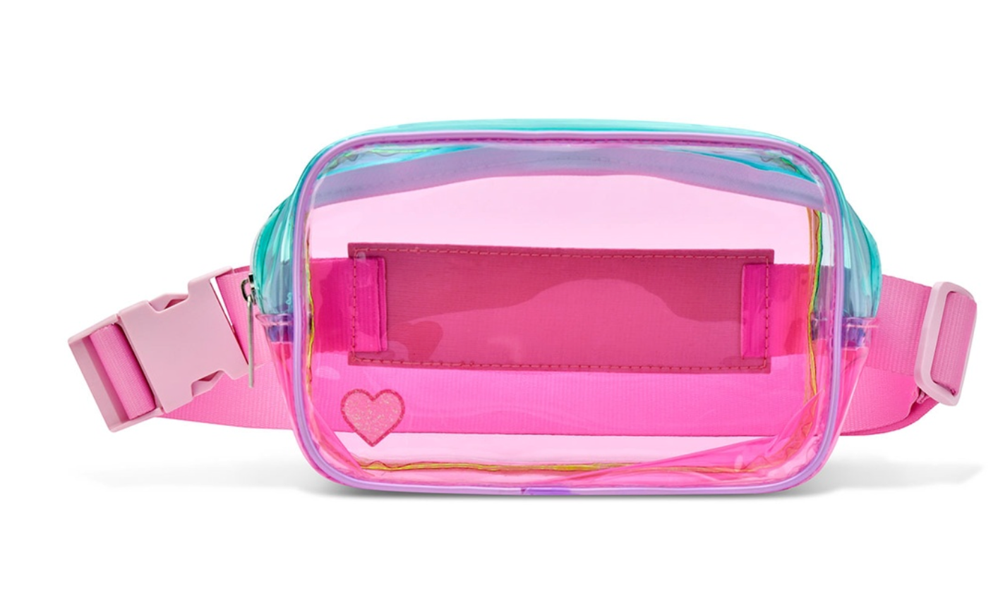 Iscream Color Block Clear Belt Bag