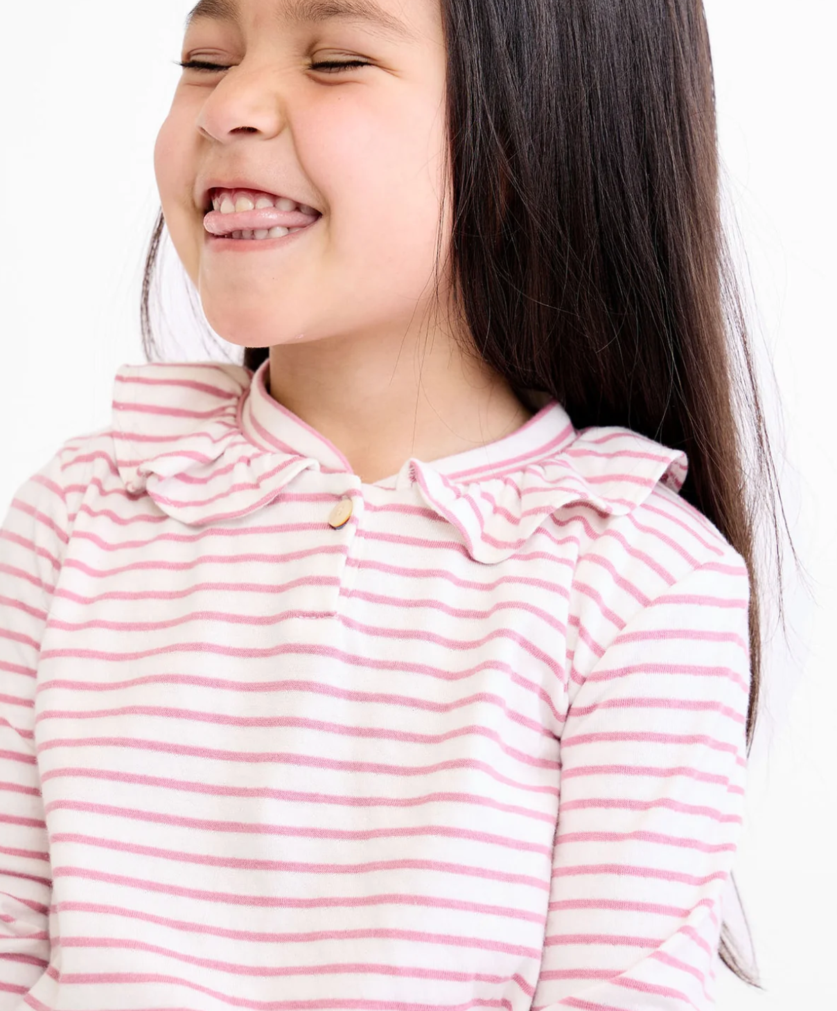 Oso & Me Hen T-Shirt - Rose Mini Stripe