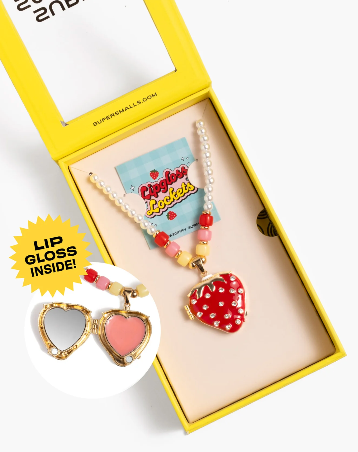 Super Smalls Strawberry Surprise Lipgloss Locket