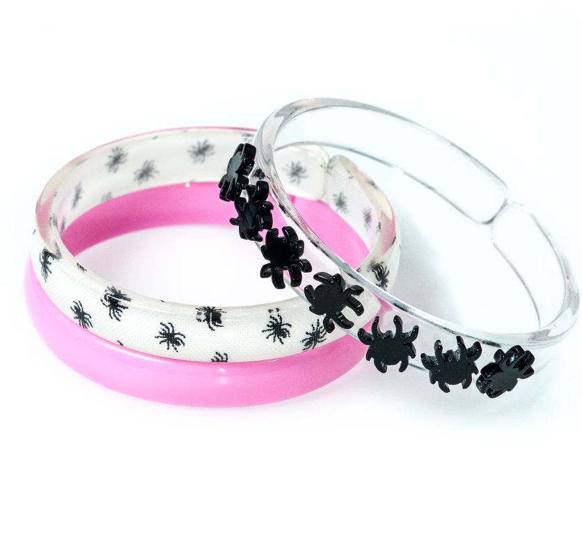 Lilies & Roses Black Spider Bangles
