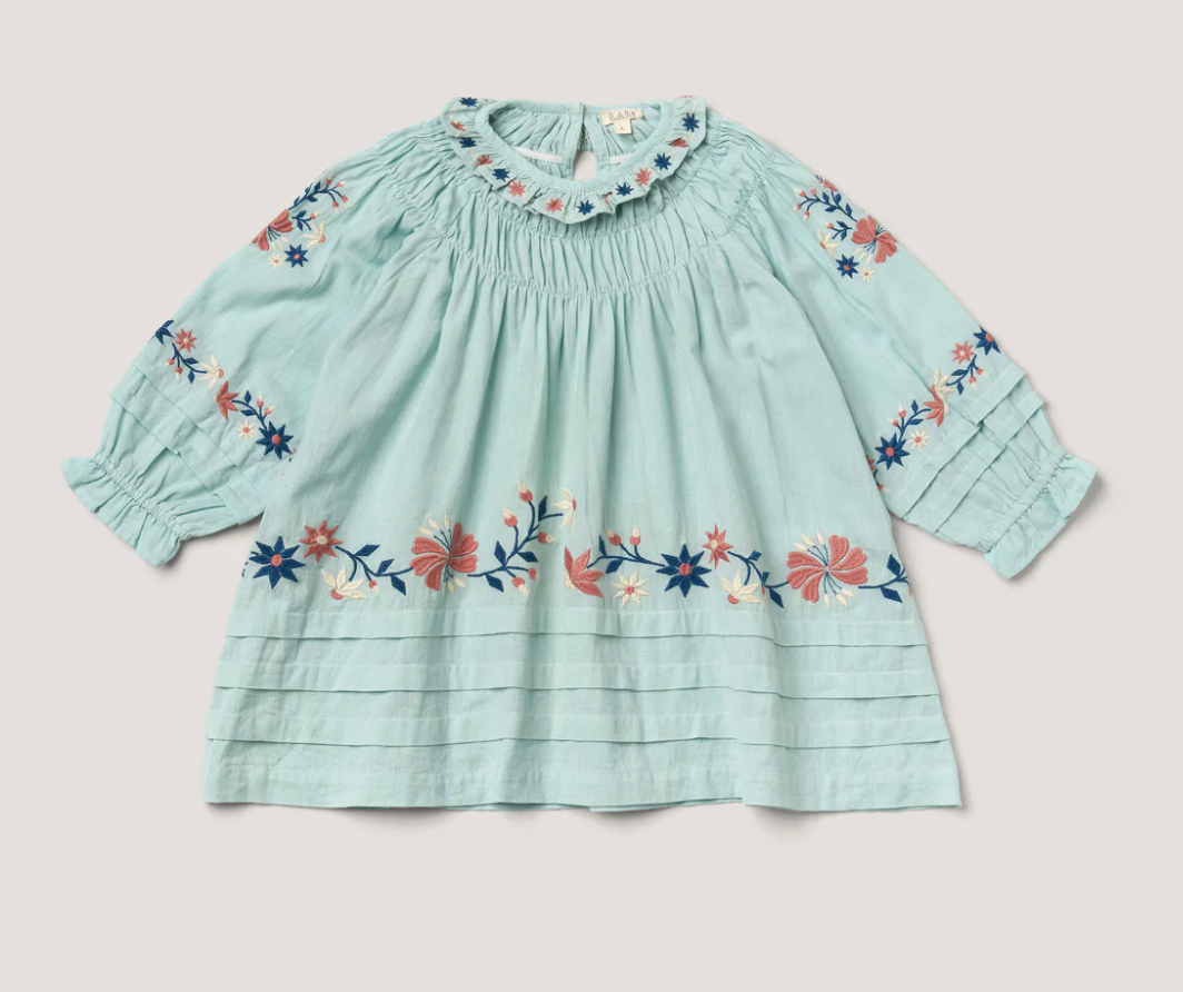 Lali Kids Tulip Dress in Blue Haze