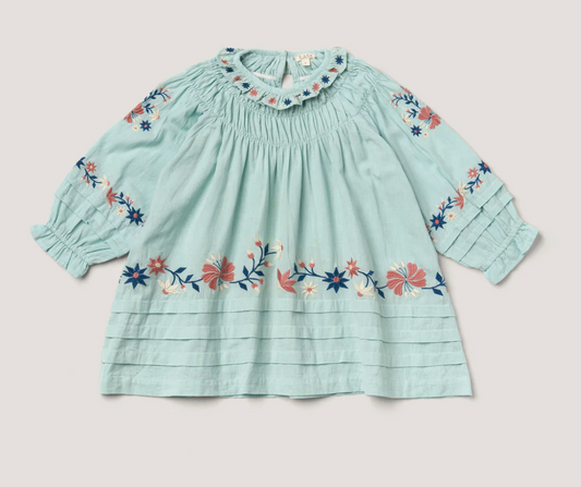 Lali Kids Tulip Dress in Blue Haze