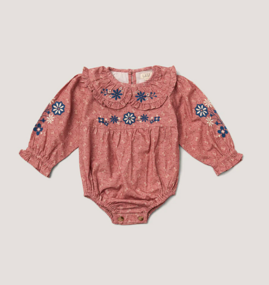 Lali Kids Little Belle Romper in Old Rose