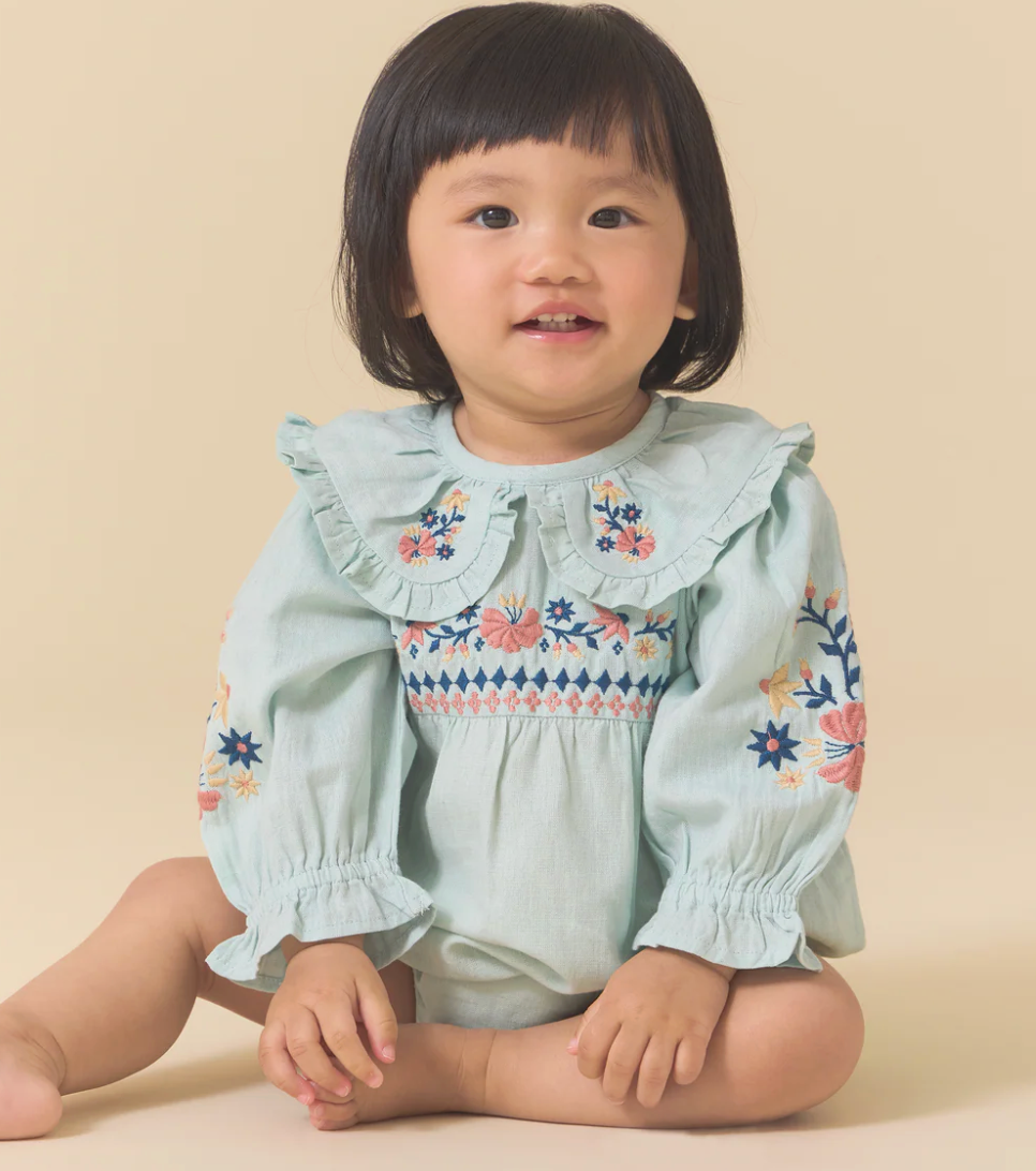 Lali Kids Little Belle Romper in Blue Haze