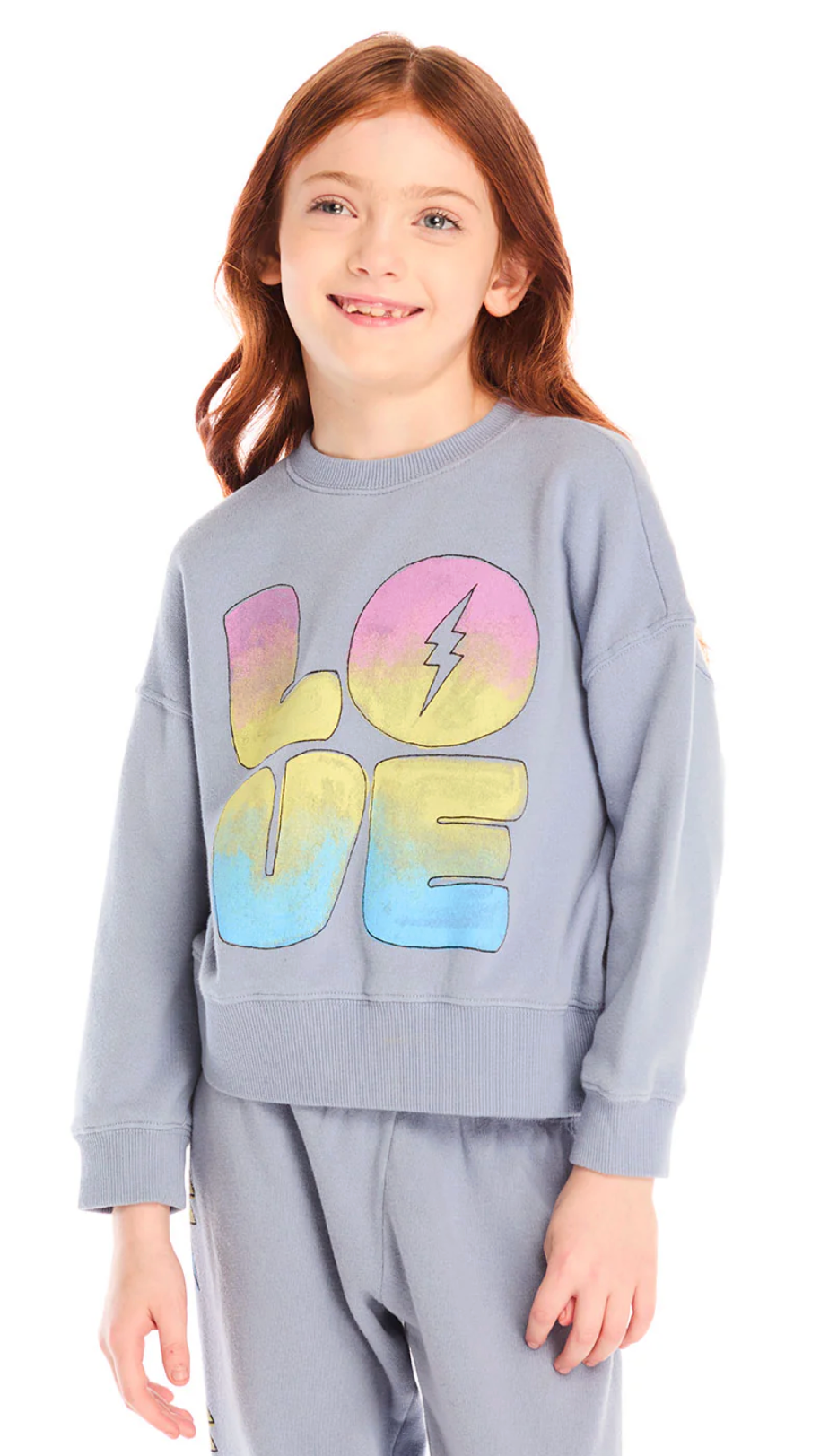 Chaser Kids Pastel Love Bolt Long Sleeve