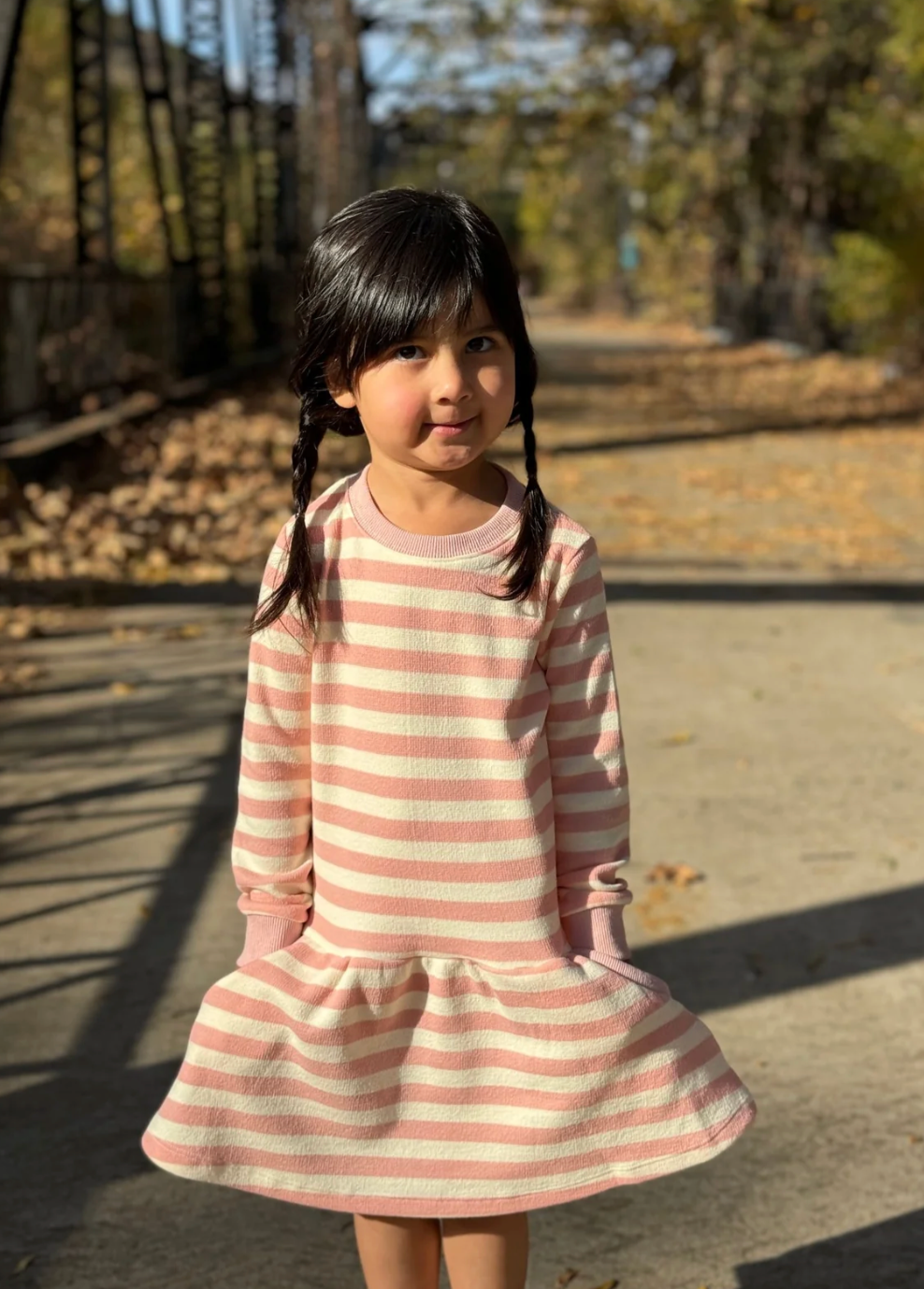 Vignette Lara Dress Pink Stripe