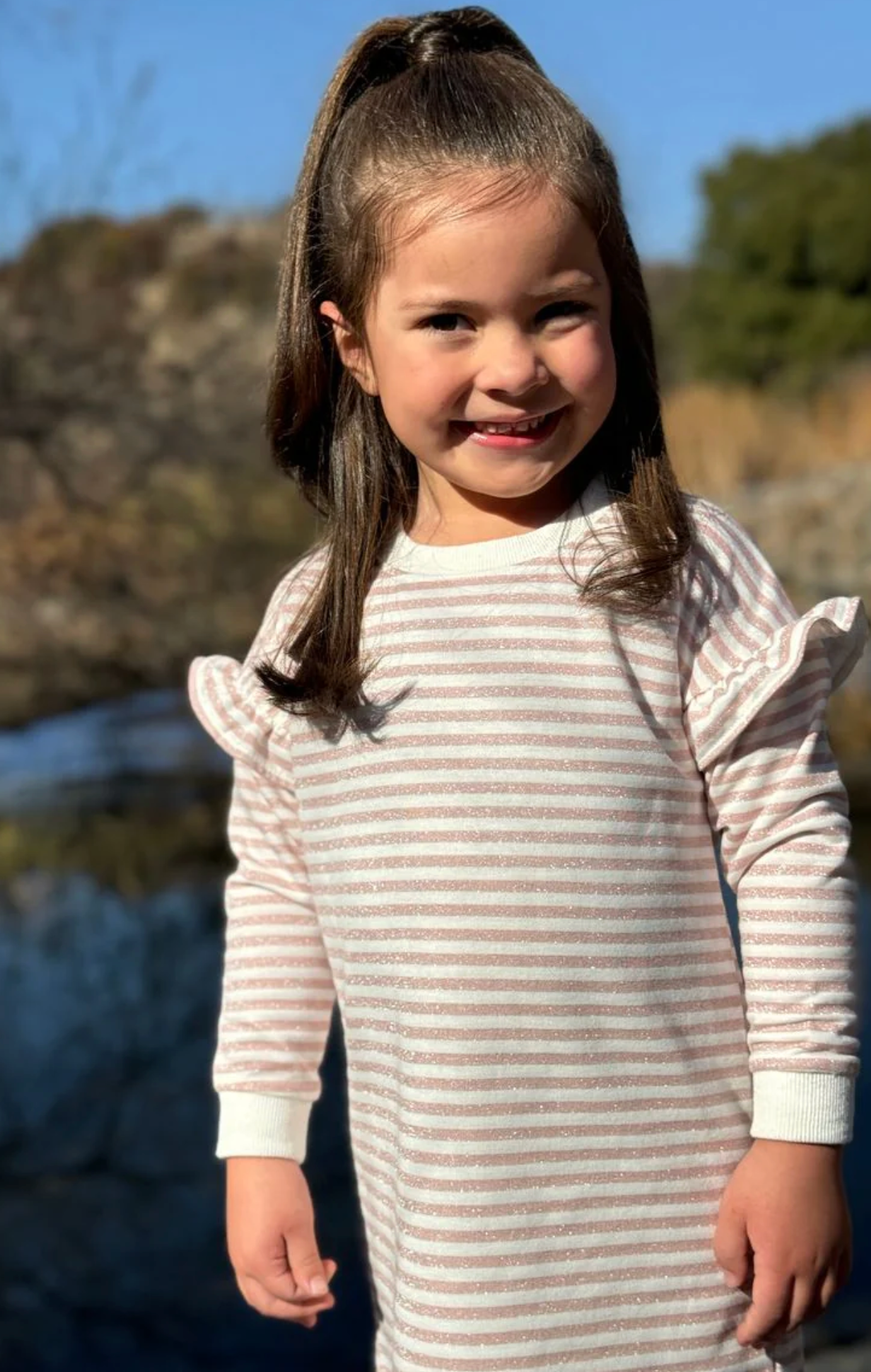 Vignette Cora Dress - Glimmer Stripe