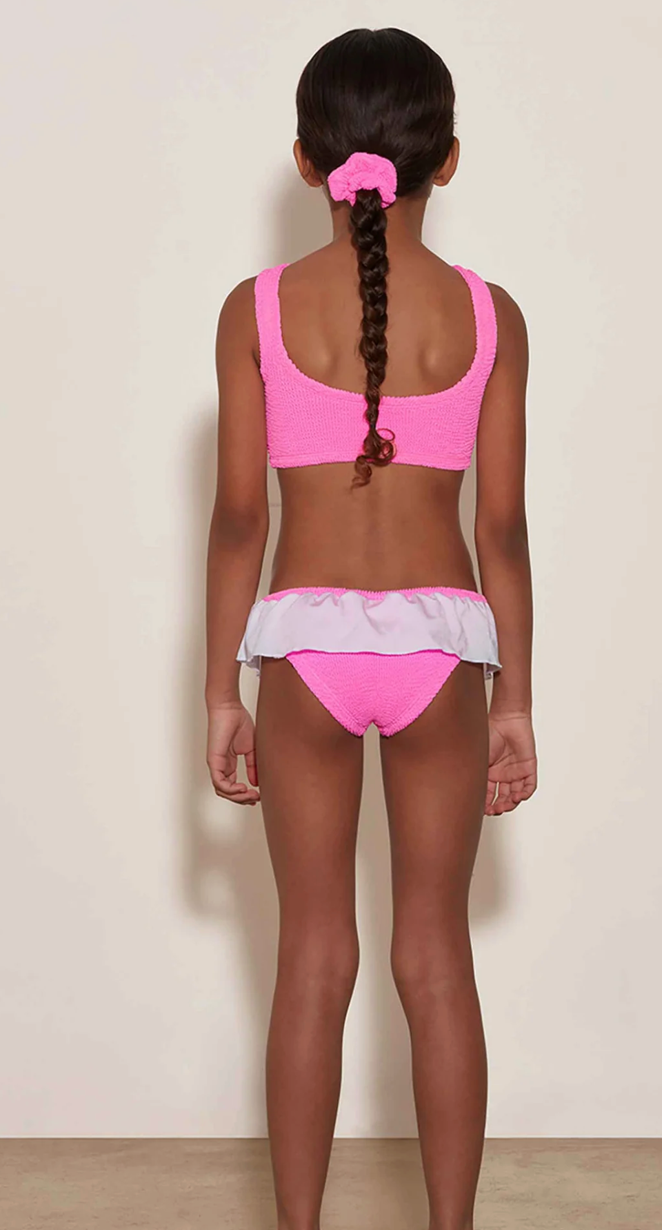 Hunza G Kids Olive Bikini - Bubblegum