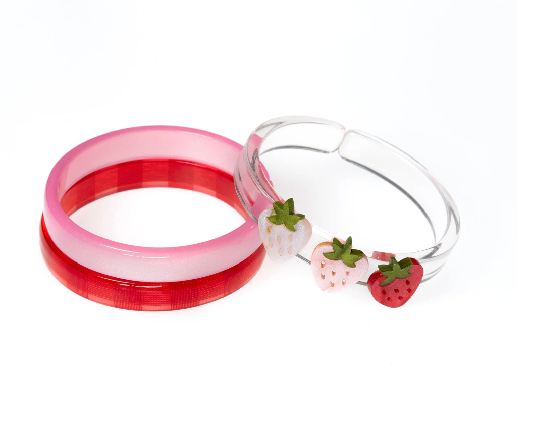 Lilies & Roses Strawberry Pink Bangles